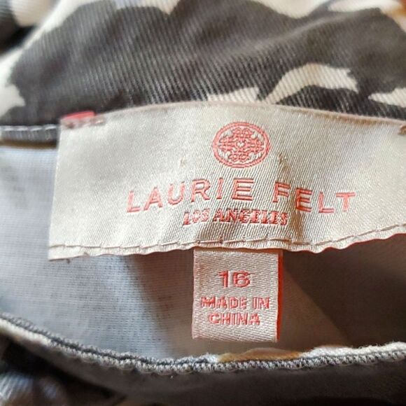LAURIE FELT BUTTON FRONT  SWING ARMY JACKET 16 - Picture 2 of 8